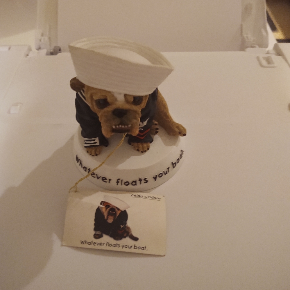 Zelda Wisdom Vintage Navy Sailor Bulldog